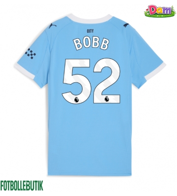 Manchester City Oscar Bobb #52 Hemmatröja Kvinnor 2025-26 Kortärmad